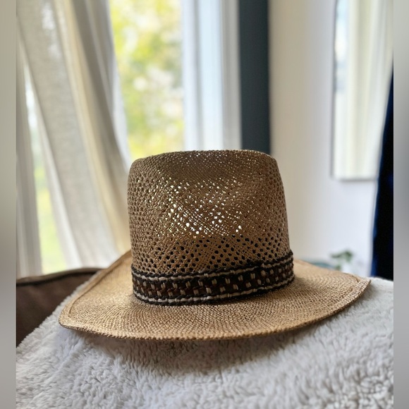 VINTAGE ARTEL | Cowboy hat with pedigree open weave | size 7 1/4 - Picture 5 of 9